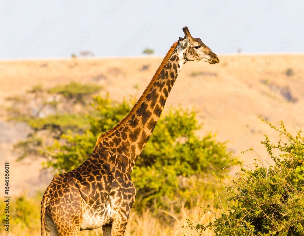 Obraz premium Giraffe in African savanna (1)