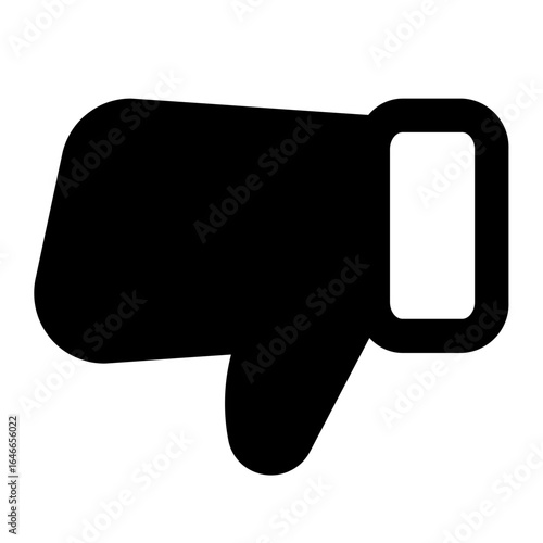 Thumbs down icon with solid style