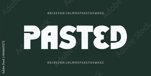 Pasted alphabet letter a to z logo font 