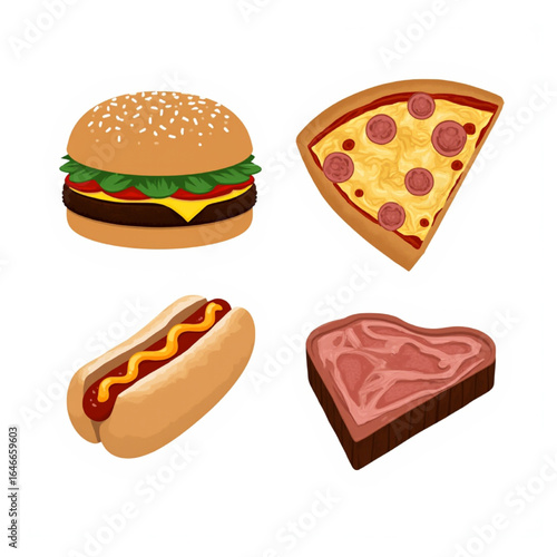cheese slice, sesame bun, sandwich, fast food, pizza, pepperoni pizza, pizza slice, 