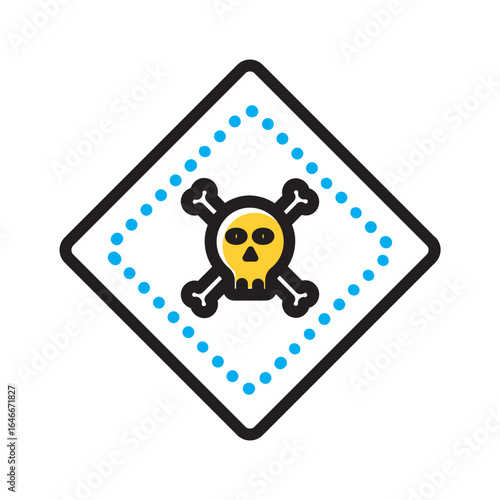 Vector multi color icon for Hazardous