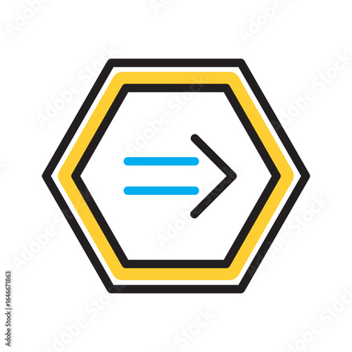 Vector multi color icon for Implied