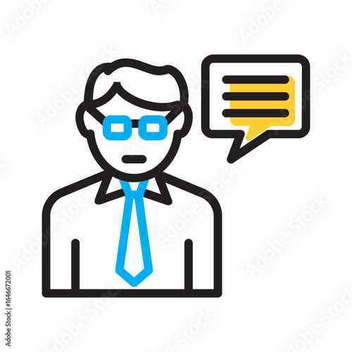 Vector multi color icon for Advisor