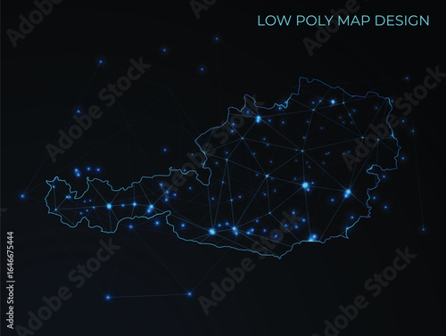 abstract digital networking connectivity vector map design