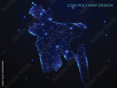 abstract digital networking connectivity vector map design