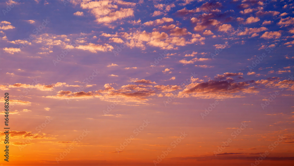 Vibrant sunset paints the sky with colors of dawn and dusk harmony Vibrant sunset paints the sky with colors of dawn and dusk harmony