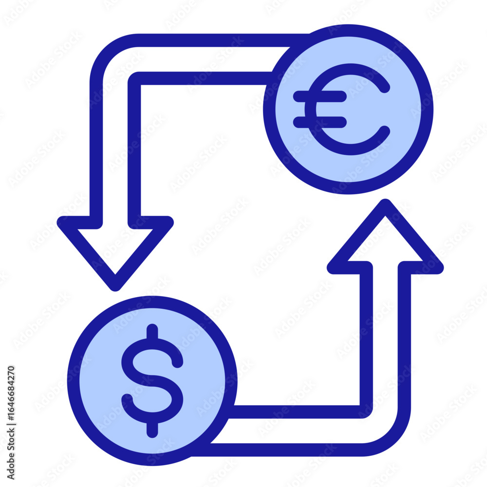 Obraz premium Money Exchange Icon Element For Design
