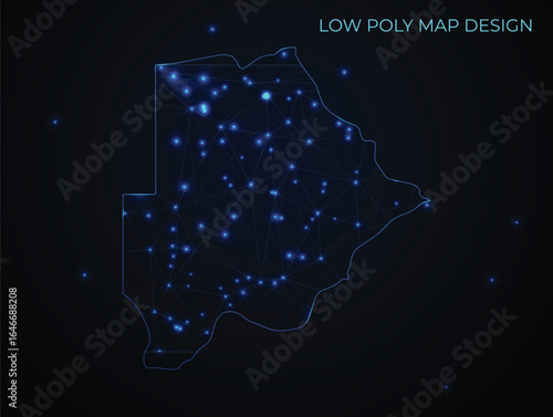 abstract digital networking connectivity vector map design