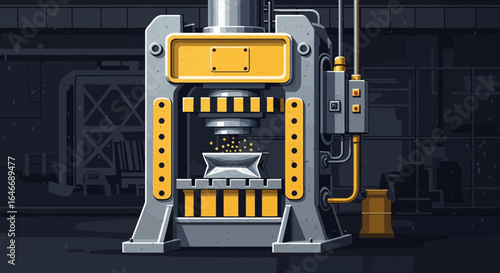 Automated compression: A machine compacting materials with precision and power
