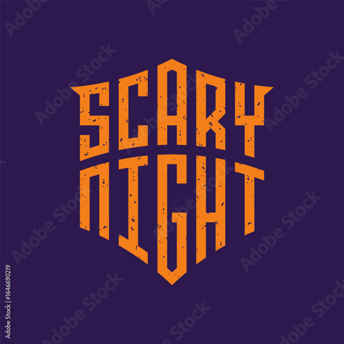 Scary Night Lettering Typography
