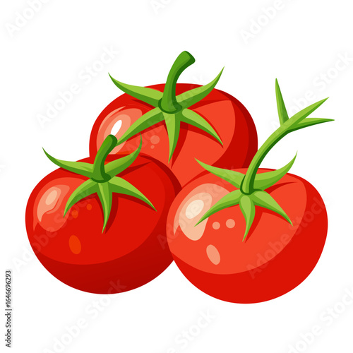tomatoes on a white background