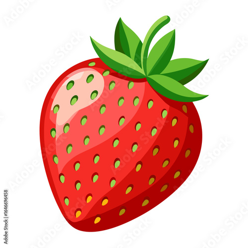 strawberry isolated on white