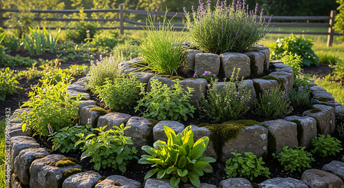 Spiral herb garden design home gardening inspiration