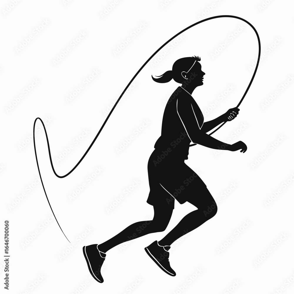 Obraz premium cupid silhouette vector