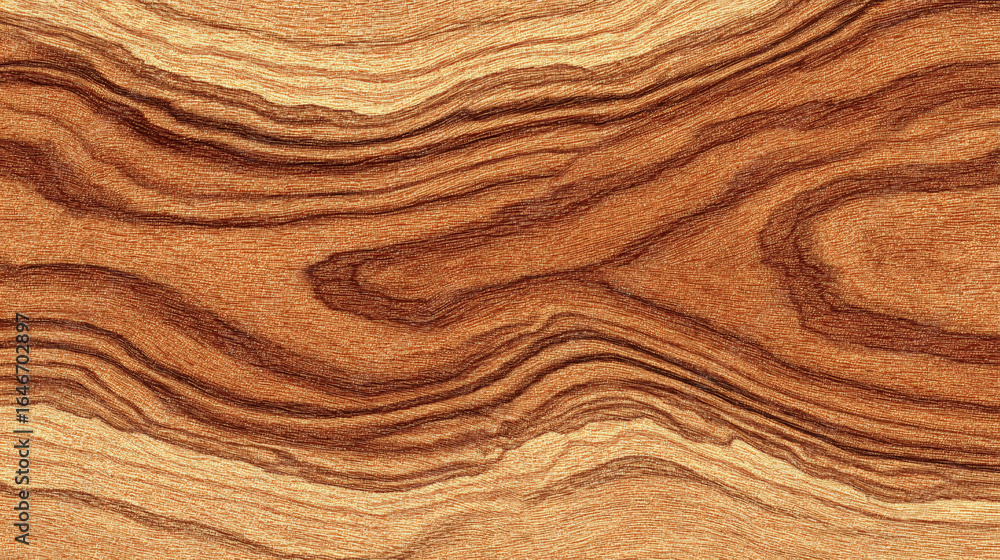 Fototapeta premium High detail wooden surface texture featuring soft warm brown shades and intricate grain lines, seamless pattern for natural background use