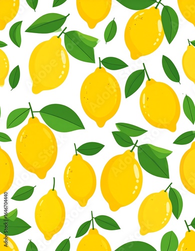 Lemon pattern with leaves (1)