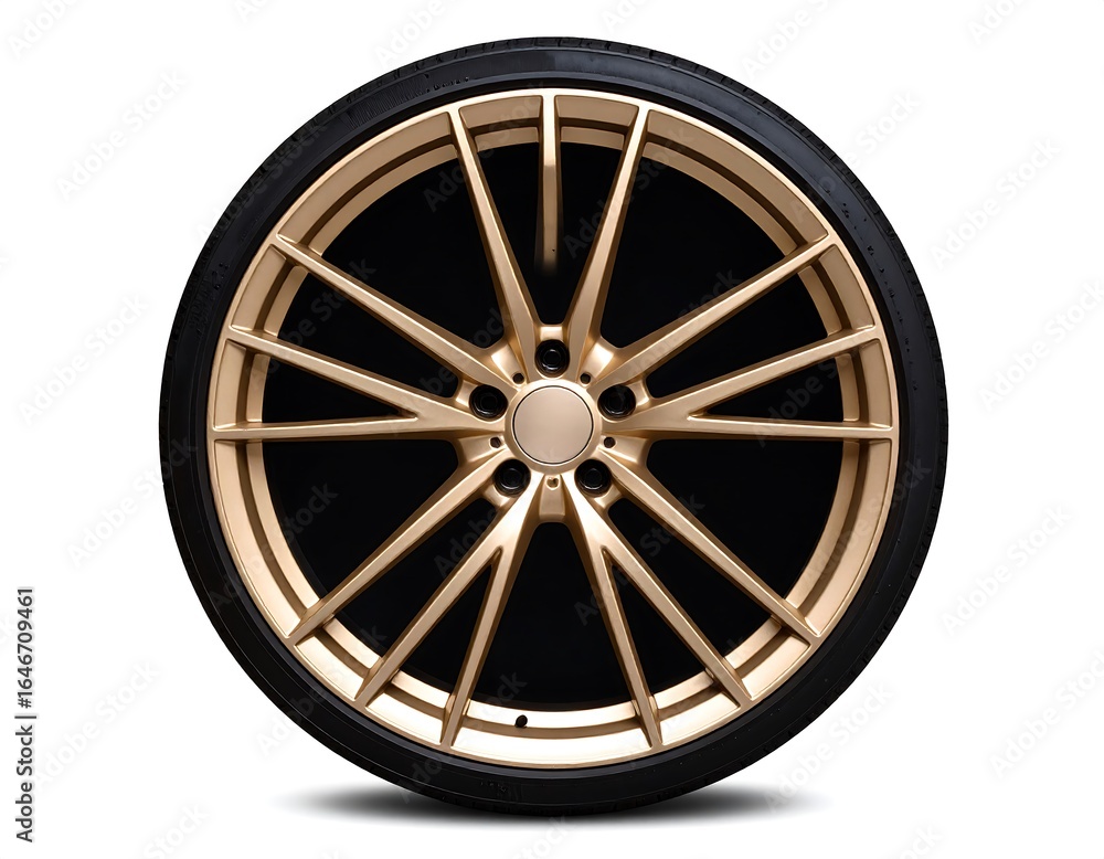 Obraz premium Gold Alloy Wheel