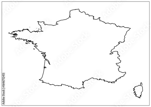 Paris Map White Edition – France City Vector Outline for Travel, Tourism, and Modern Wall Art Projects