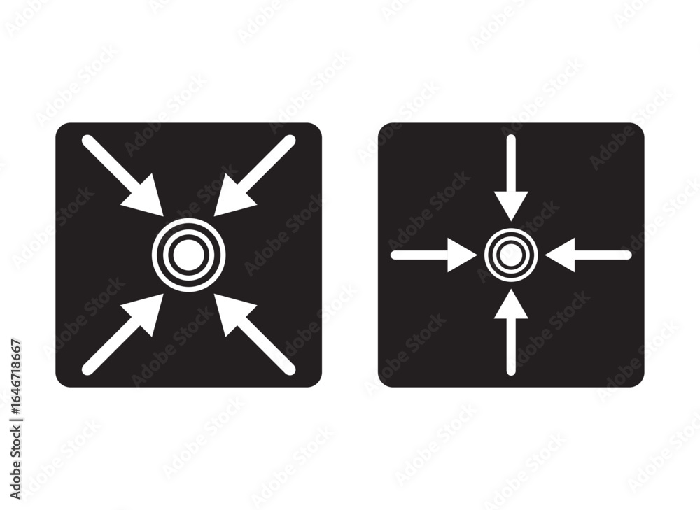 Obraz premium Assembly point icon concept outline symbol .evacuation assembly point sign. Assembly point icon. Safety Signs. Evacuation Plan 