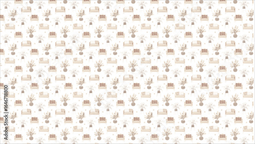 A minimalist yet warm bohemian Christmas scene, featuring simple, handcrafted decorations in neutral colors, perfect for a modern and unconventional holiday look.