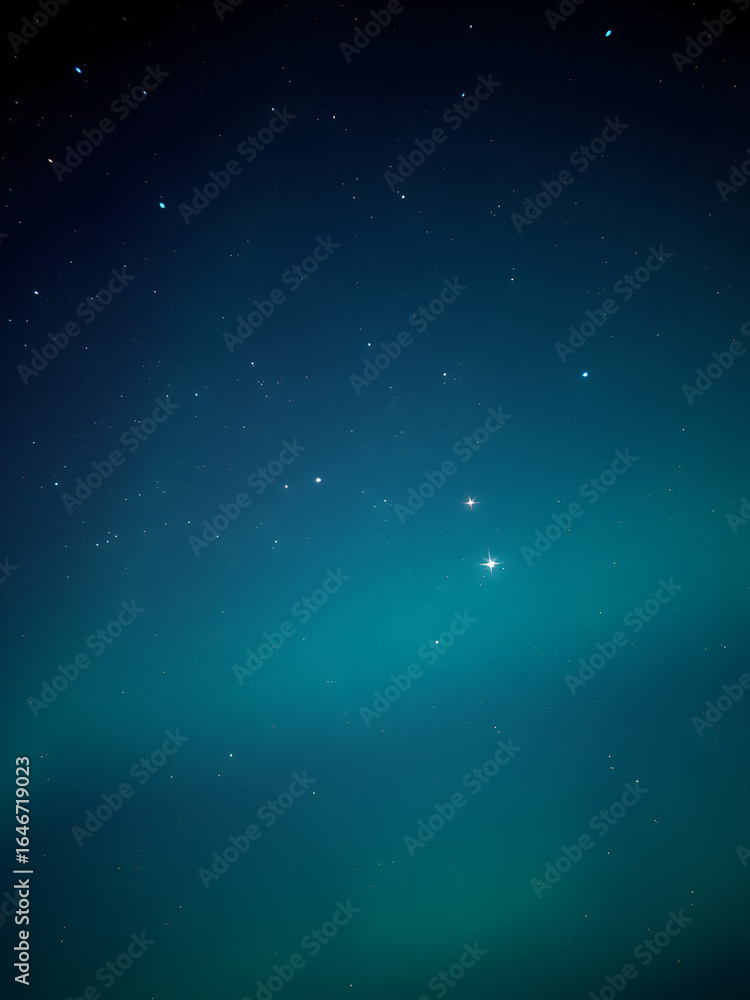 Obraz premium A close-up shot of the polaris star in the Ursa Major constellation shining brightly in the darkness, close-up, constellation, aurora borealis