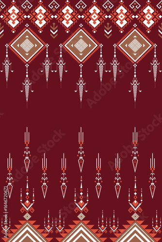 Abstract ethnic art, Geometric design, Tribal Seamless Patterns, Fabric Patterns, Clothing, Patterns, Aztec Geometric Art, Covers, Folk Embroidery, Carpet Design, Prints, Wallpaper, Fabric.
