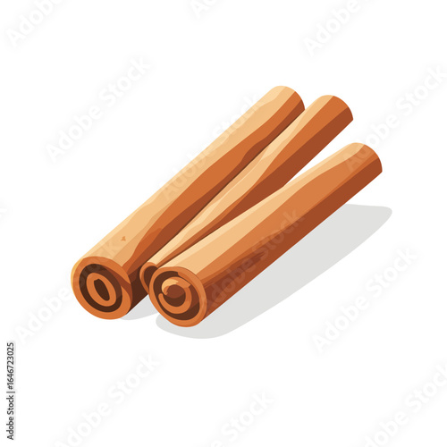 Three cinnamon sticks with visible inner layers and warm brown tones