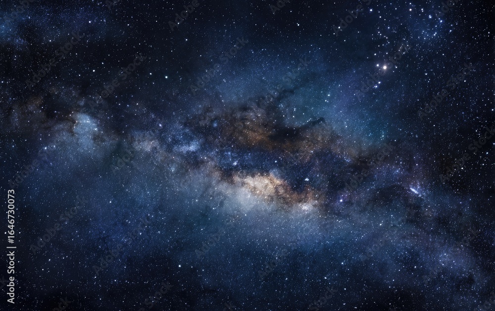 Fototapeta premium Cosmic expanse, Milky Way galaxy, star-studded night
