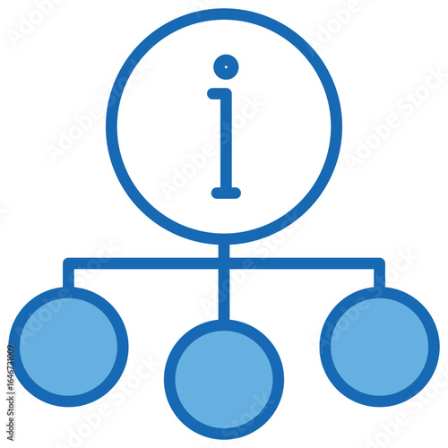Fundamental Blue White Icon Editable Stroke