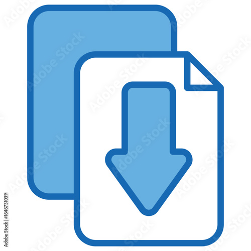 Input Blue White Icon Editable Stroke