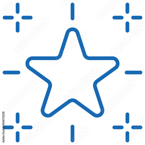 Benefit Blue White Icon Editable Stroke