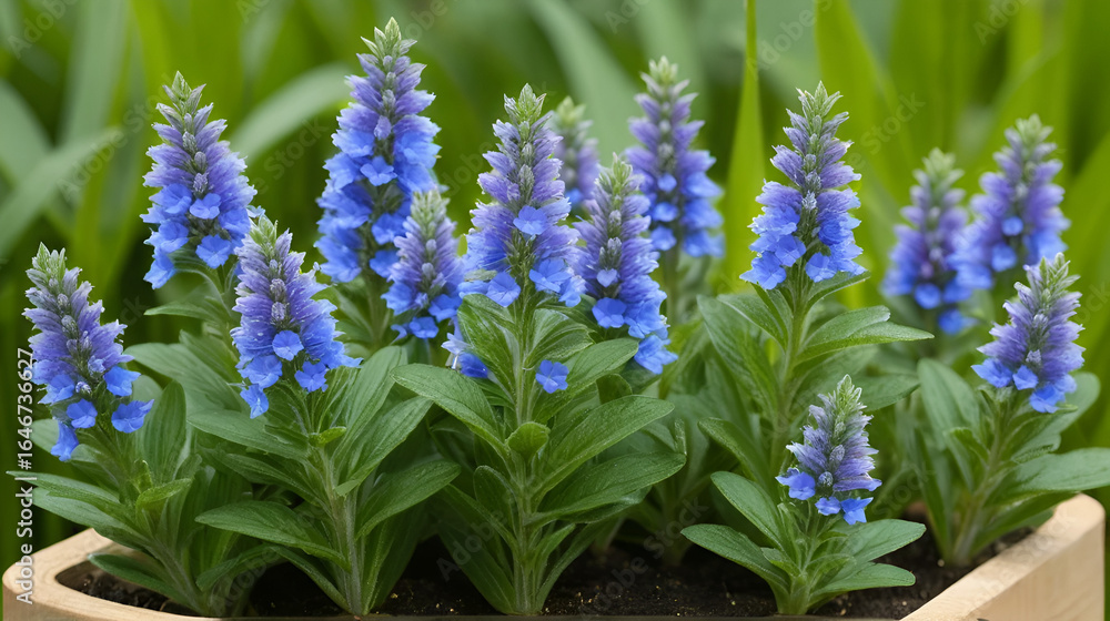 Fototapeta premium Veronica beccabunga grows in nature