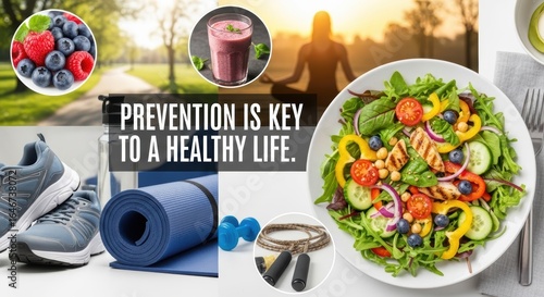 Prevention is key to a healthy life with fitness and nutrition elements