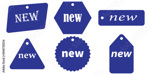 New badge vector icon . special offer tag. New feature or new product badge icon set, New product label for web, app and packaging. EPS 10