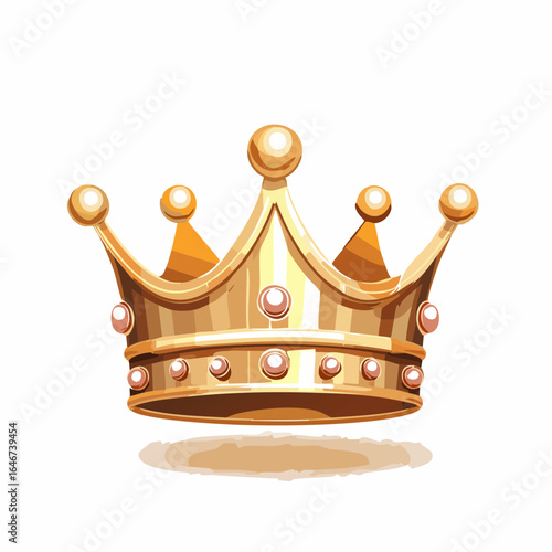 Luxurious gold crown icon animation for premium or VIP content