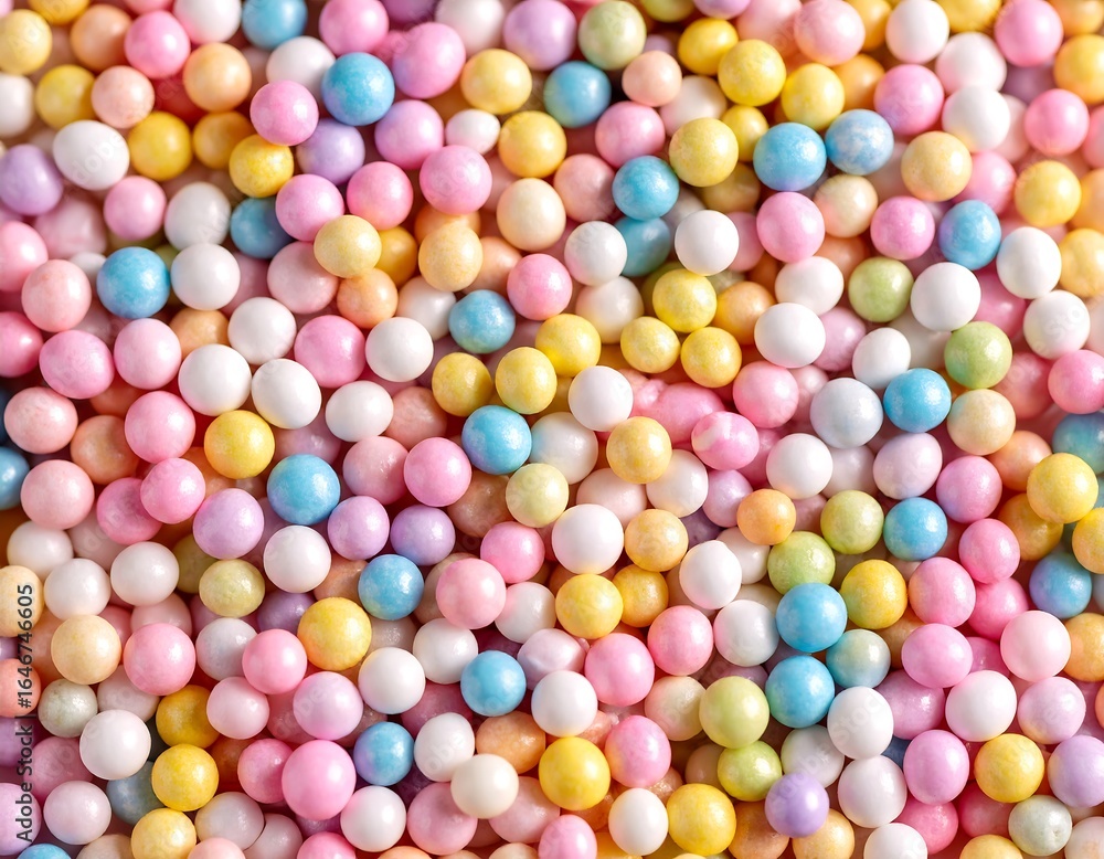 Obraz premium Colorful round sprinkles close up