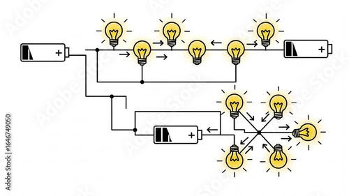 Series and Parallel Electrical Circuit Diagram