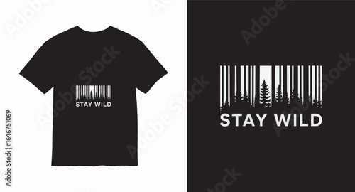 t shirt design with barcode