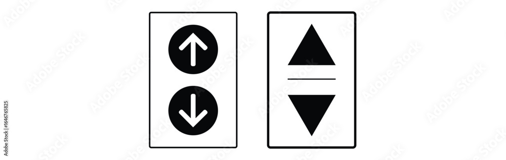 lift icon vector outline set illustration sign lift icon vector outline set illustration sign