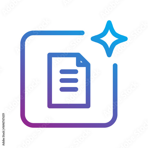 AI Document Creation Icon