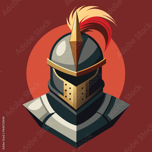 knight s helmet with plume   (2) copy.eps