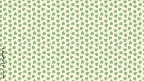 A serene and stylish pattern of tropical foliage, using a sophisticated palette of muted greens and a complementary neutral background for a calming aesthetic.