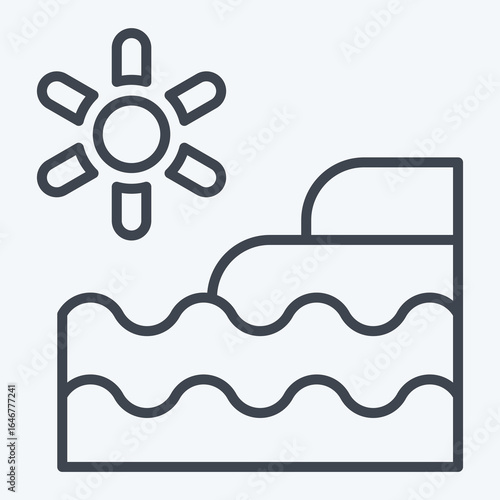 Icon Natural Resources. related to Natural Resources symbol. line style. design editable