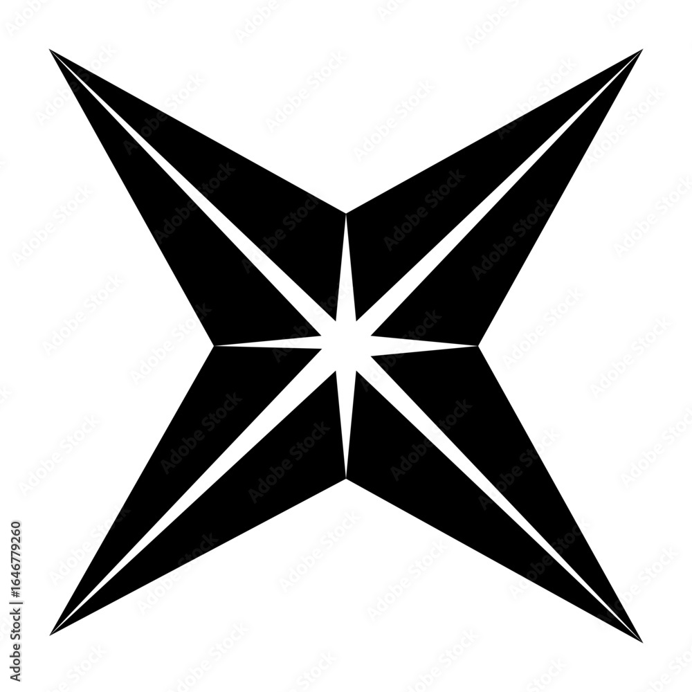Obraz premium Star vector star black. Available on transparent background vector. Abstract glare. Flashing lights.