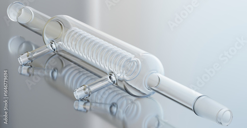 Fotografía Dimroth condenser - Spiral cooling condenser