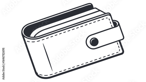 Wallet vector graphic for personal finance and money management illustration and icon design resources