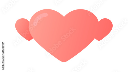 Heart love valentine romance feelings emotion passion relationship graphic design illustration vector art