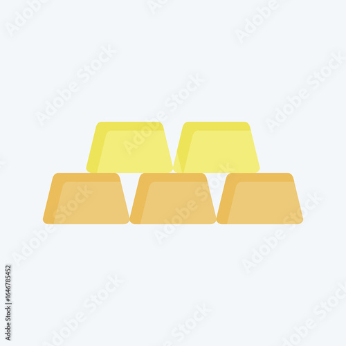 Icon Gold. related to Natural Resources symbol. flat style. design editable