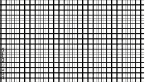 A versatile black and white seamless pattern with a minimal, modern design of intersecting straight geometric lines, creating a perfect high-contrast texture.