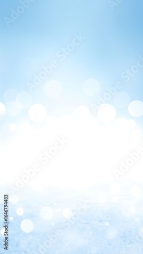 Light blue blurred bokeh background